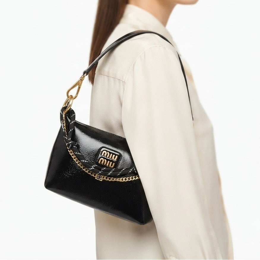 Miu Miu Chain and Rope Detail Handbag