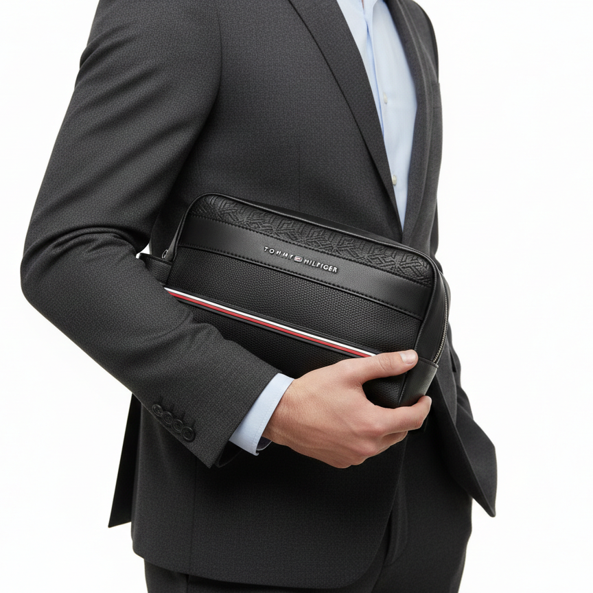 Tommy Hilfiger Blue Clutch Bag with Box 💼💙🎁