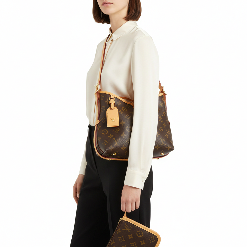 Louis Vuitton Monogram Graceful PM Shoulder Bag with Pouch 👜✨🤎