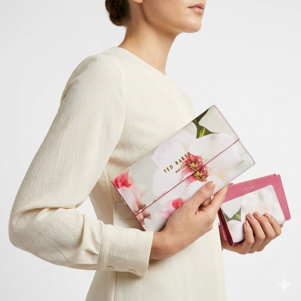 Ted Baker Floral Multi-Task Pouch 🌸👛 Organizer