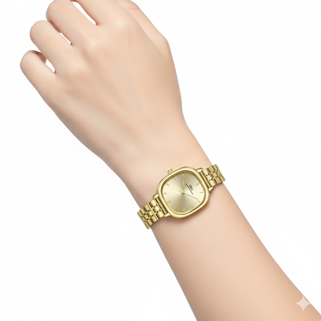 IBSO Boernisino Luxury Square Gold Dial Watch ⌚✨👑