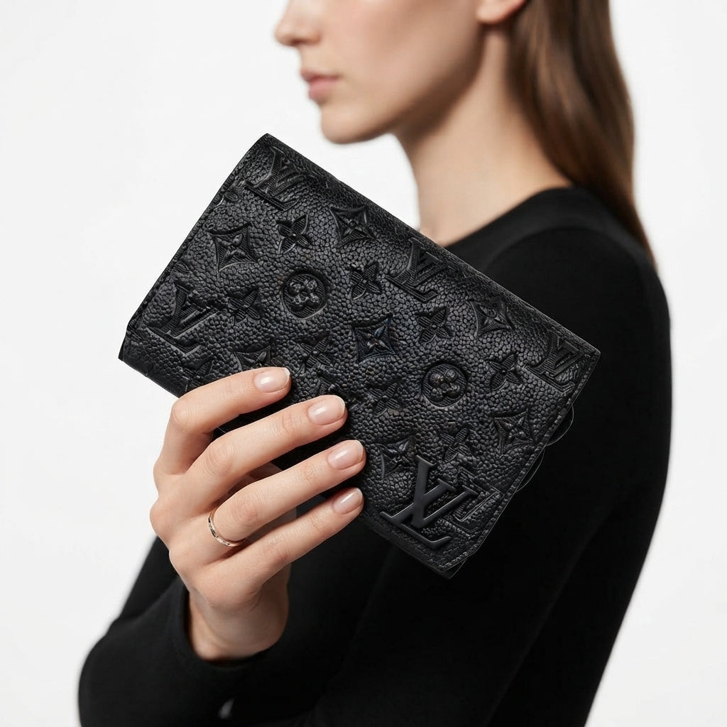 Louis Vuitton Monogram Empreinte Black Leather Wallet
