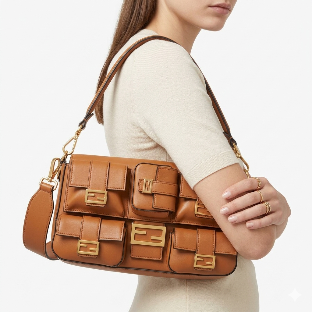 Fendi Brown Bag 👜🖤🤎 Chic Carryall
