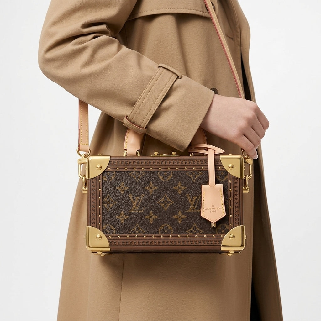 Monogram Trunk Bag with Gold Tone Hardware