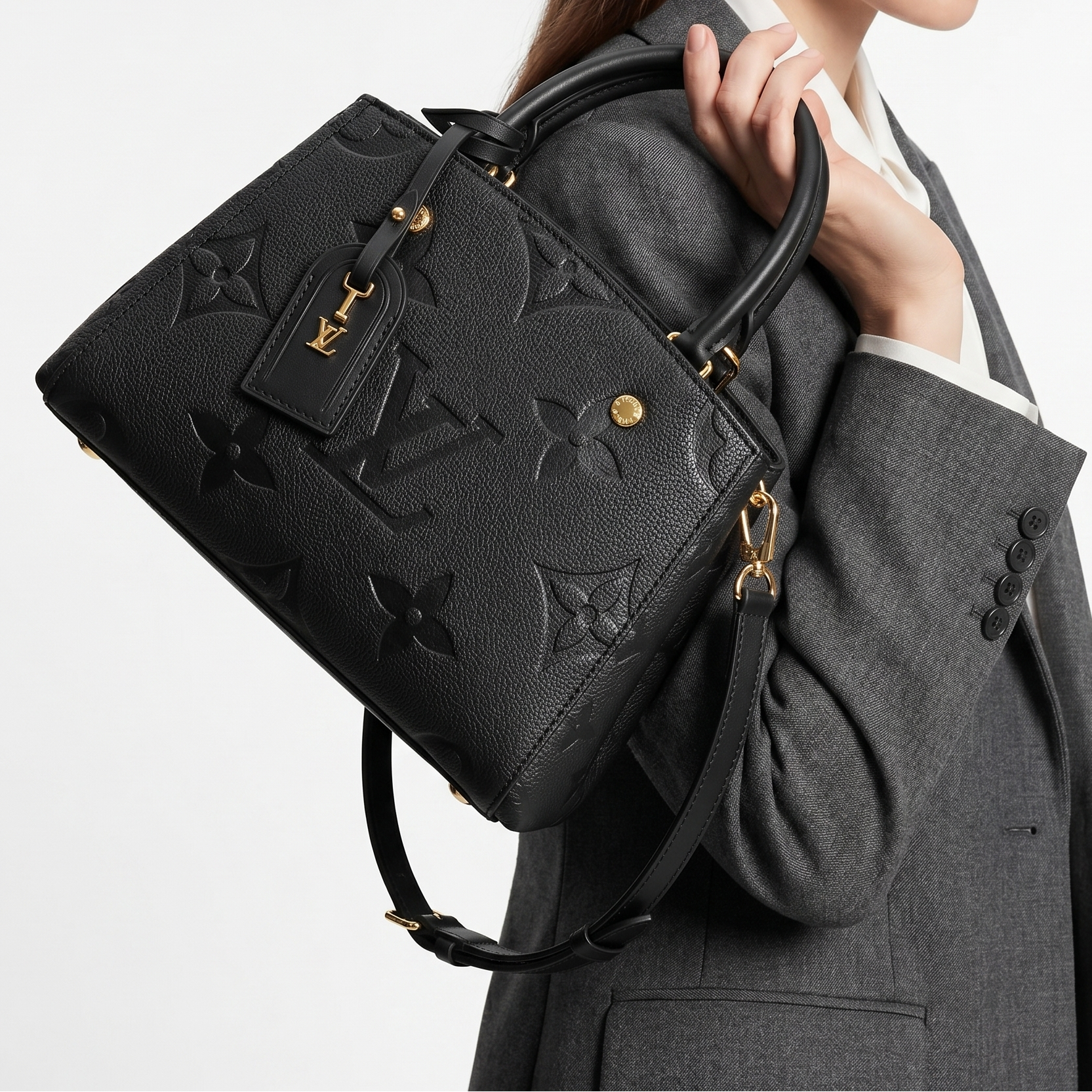 Louis Vuitton Monogram Empreinte Embossed Leather Bag 👜✨
