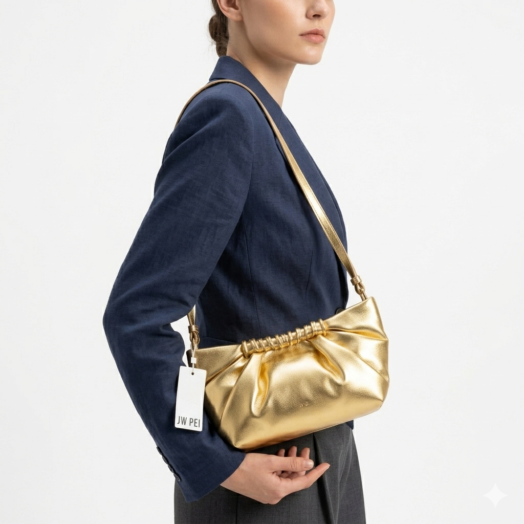 JW PEI: Shimmering Metallic Bag 💫 Silver & Gold Clutch