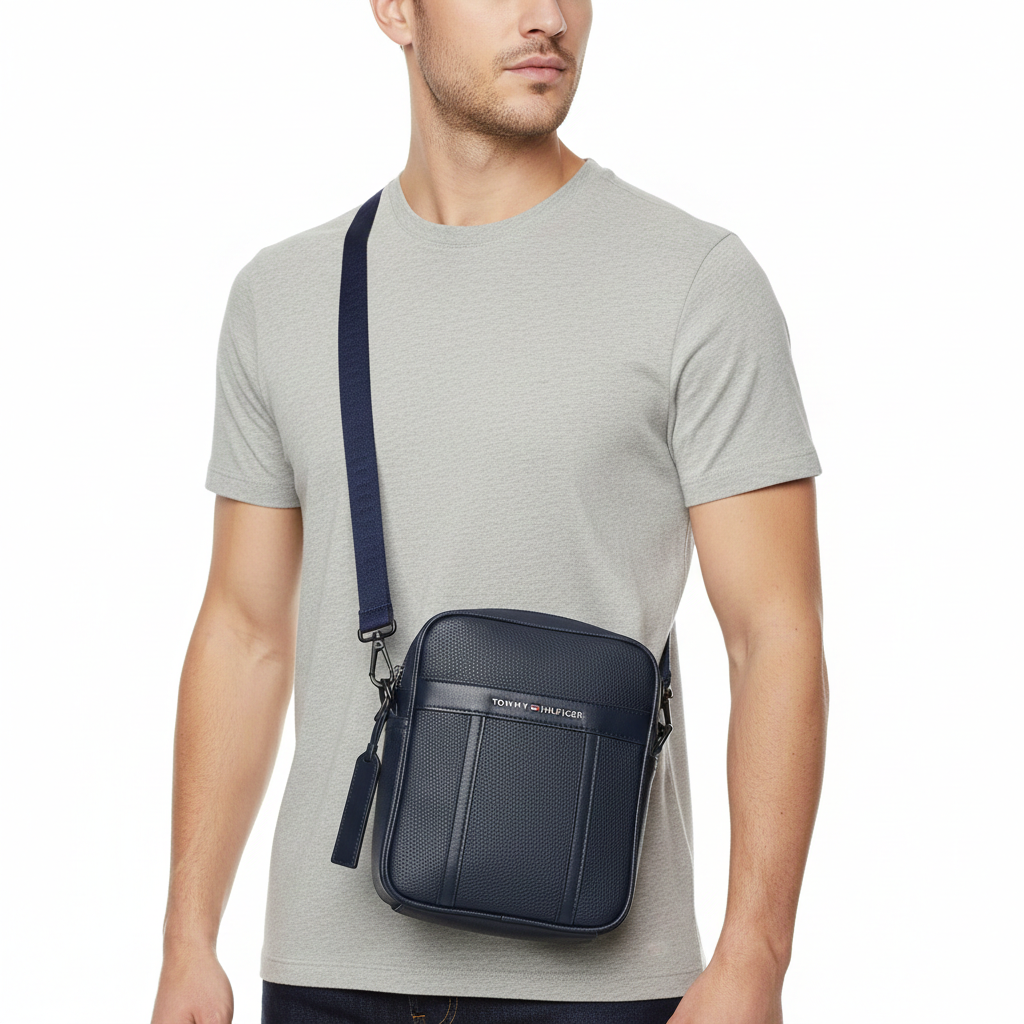 Tommy Hilfiger Pebble Grain Messenger Bag 👜💼👔