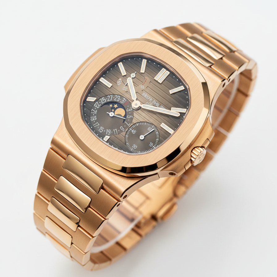 Patek Philippe Nautilus Moon Phase Rose Gold ⌚✨👑
