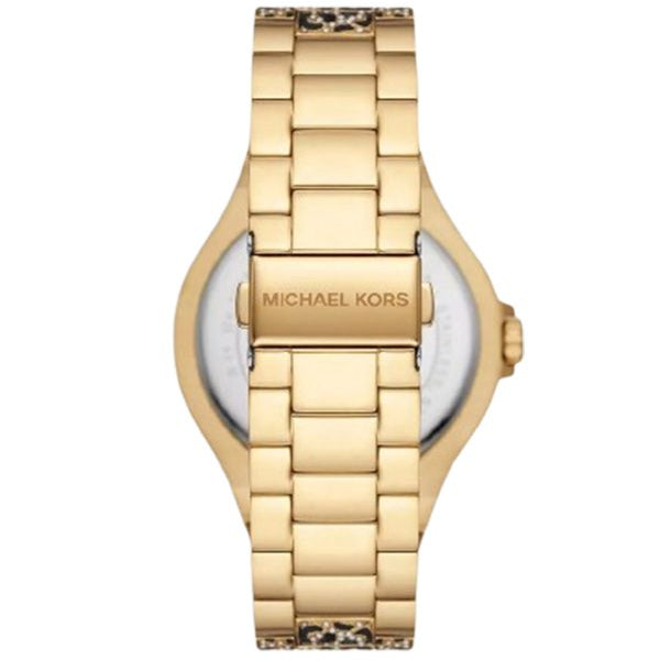 Michael Kors Women's Runway Gold-Tone Leopard Crystal Pave Watch 🐆💎👑