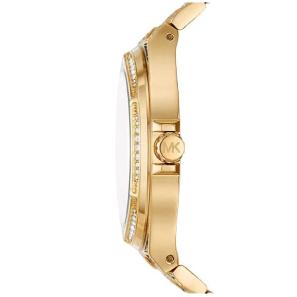 Michael Kors Women's Runway Gold-Tone Leopard Crystal Pave Watch 🐆💎👑