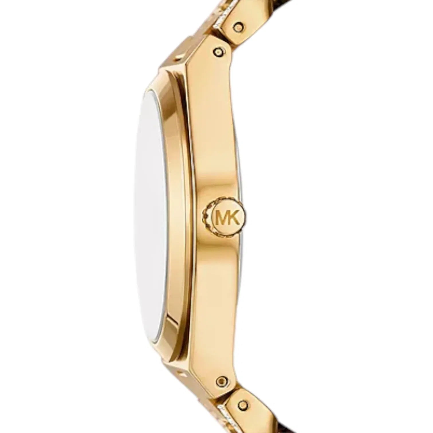 Michael Kors Women's Everest Crystal Pave Gold-Tone Curb Link Watch 👑🌟🔗
