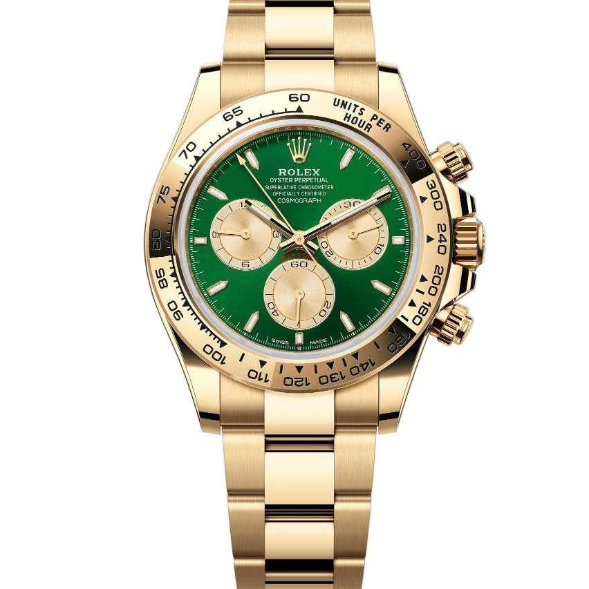 Rolex Daytona Yellow Gold Green Dial Chronograph 💚💛🏆