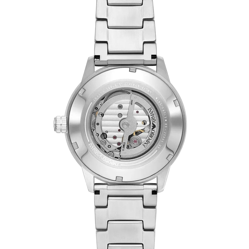 Emporio Armani Meccanico Men's Automatic Blue Skeleton Dial Watch 💙⚙️🦅