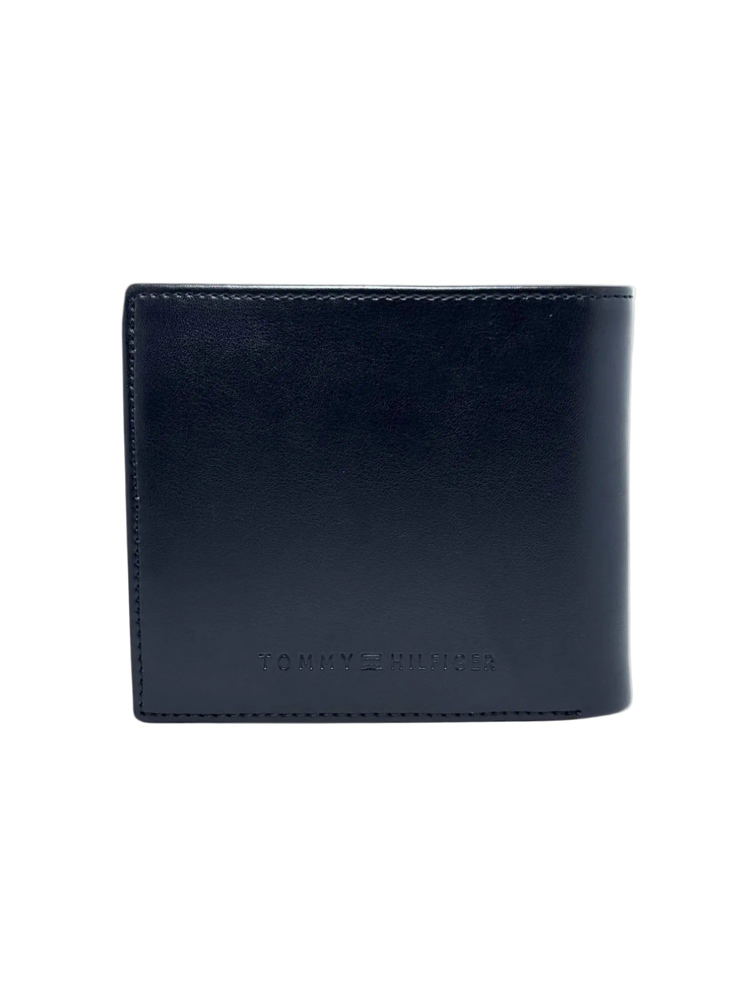 Tommy Hilfiger Men's Navy Bifold Wallet with Vertical Stripe Design 🇺🇸 💙