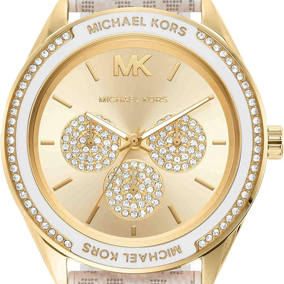 Michael Kors Jessa 40mm Gold White MK7204