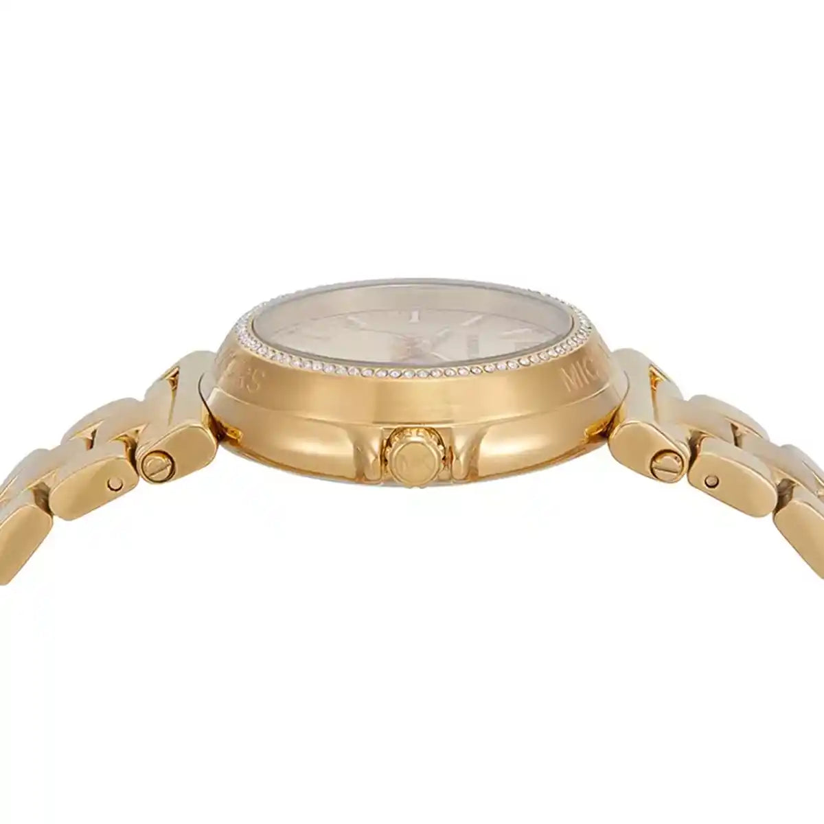 Michael Kors Women's Gold-Tone Pave Bezel Watch ✨💛⌚