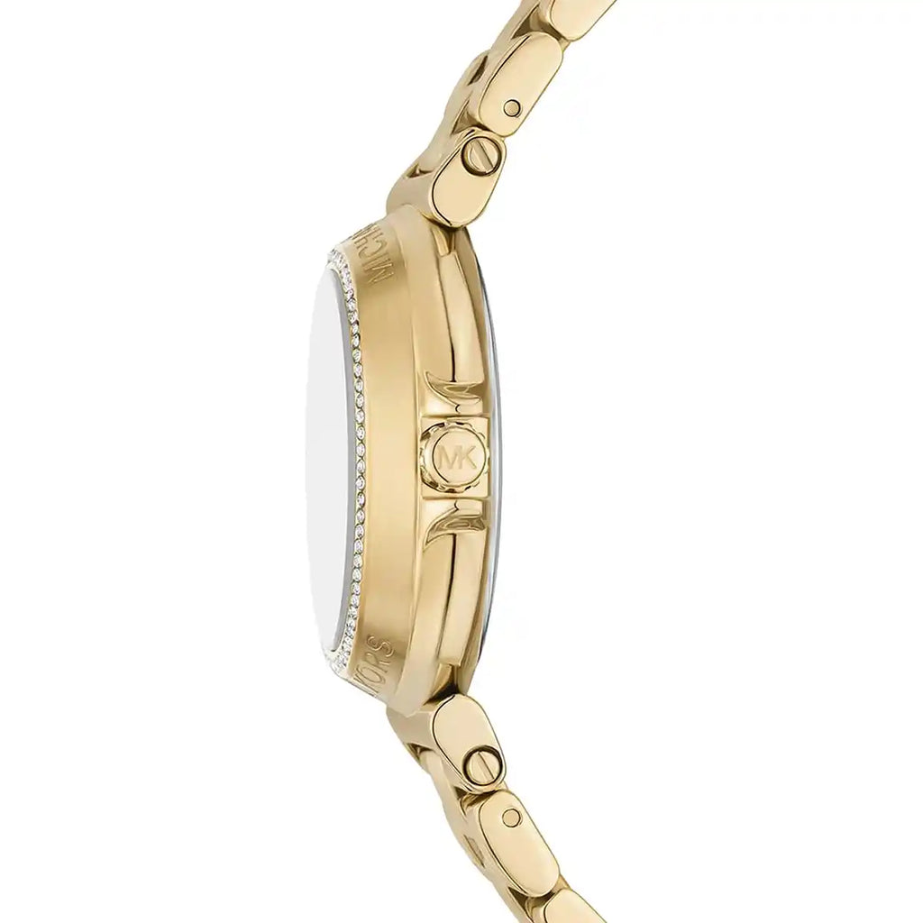 Michael Kors Women's Gold-Tone Pave Bezel Watch ✨💛⌚