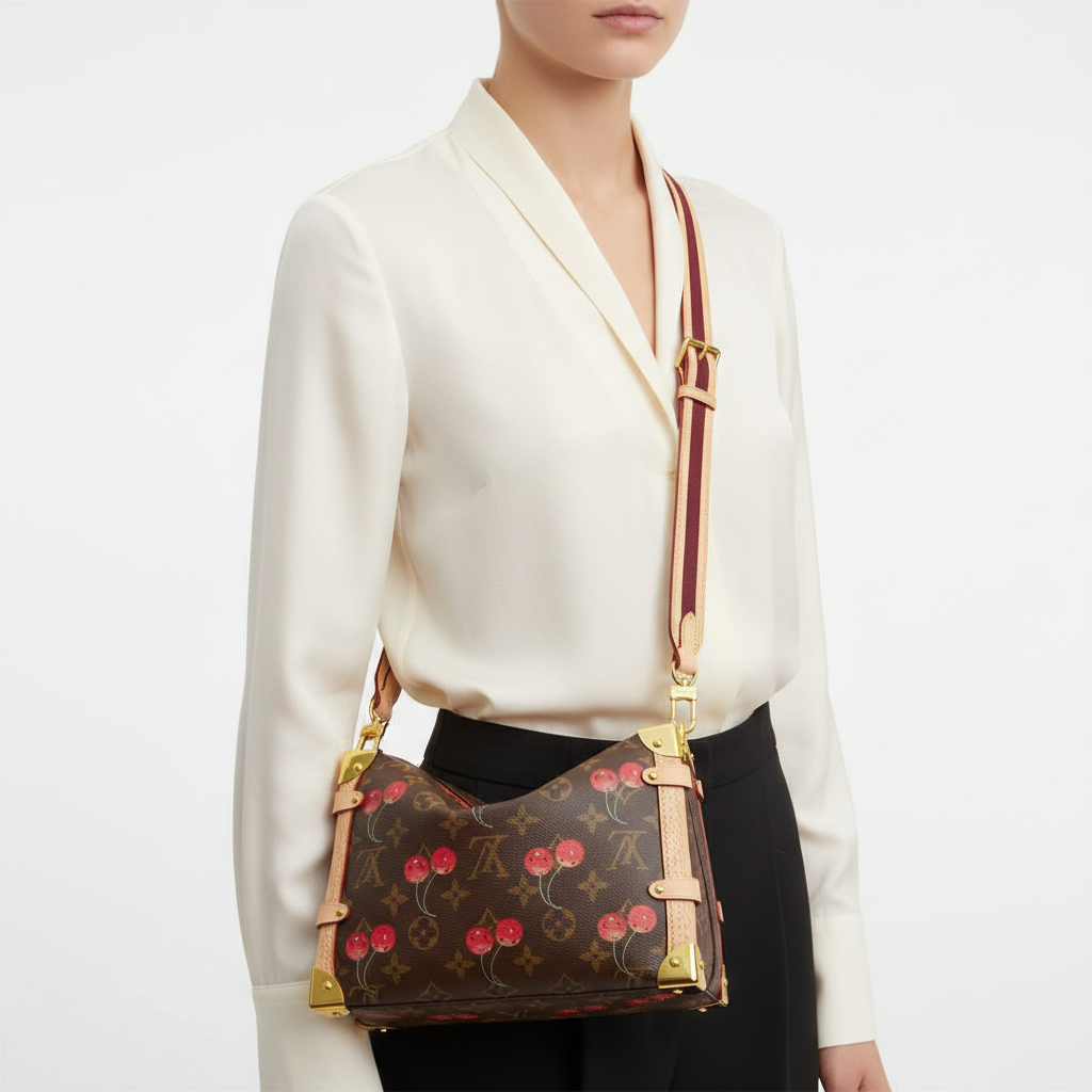 Louis Vuitton Petite Malle Cherry Monogram Trunk Bag 🍒✨👜