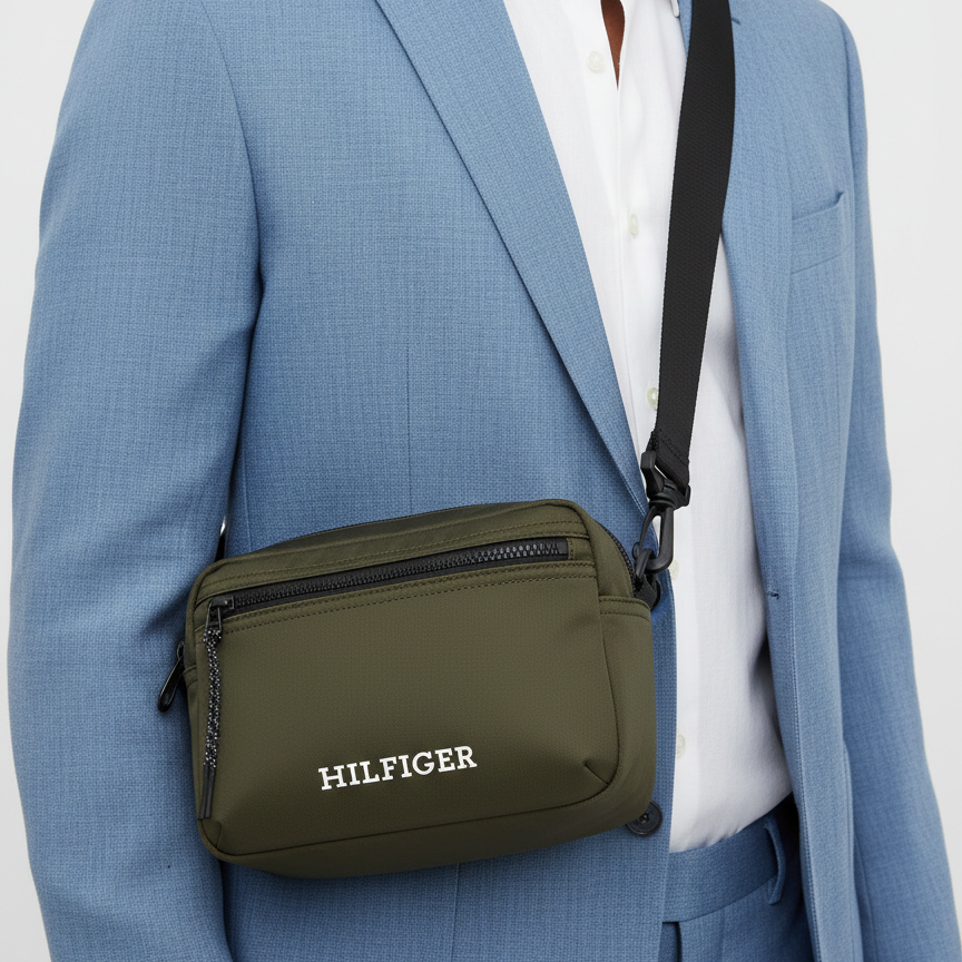 Tommy Hilfiger Green Crossbody Bag 🟢👜🚶