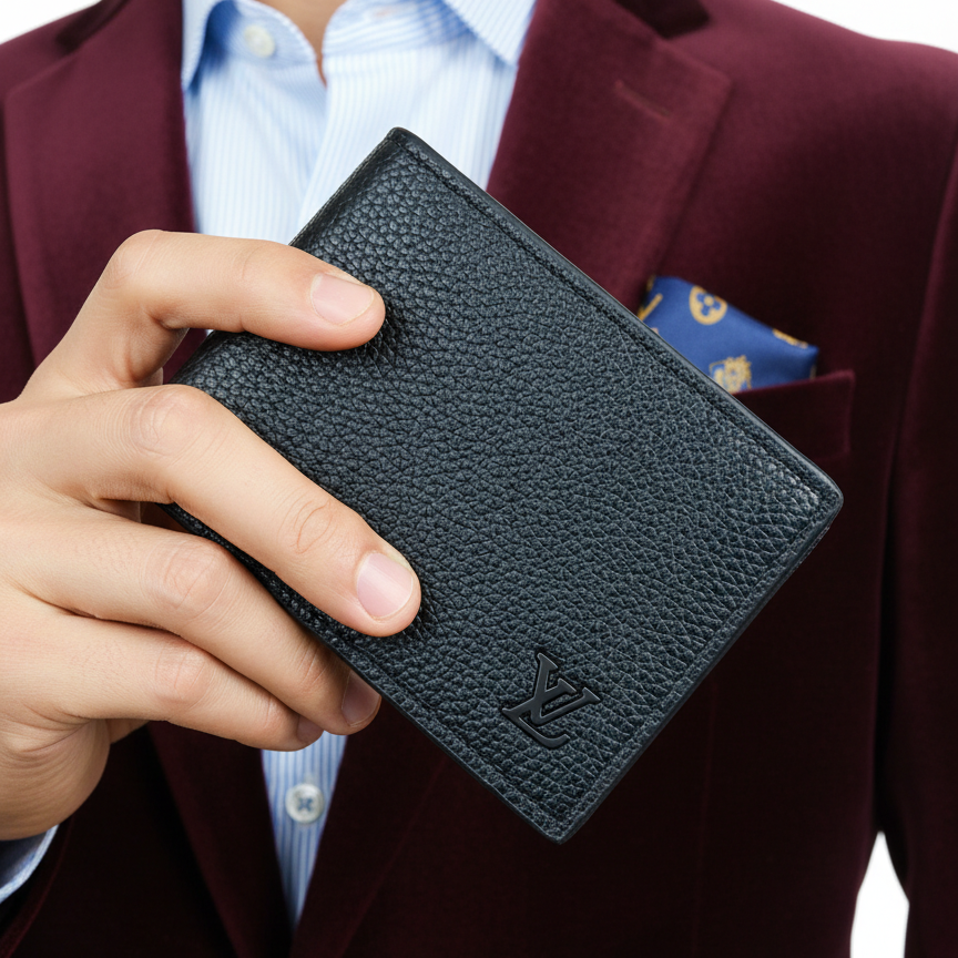 Louis Vuitton Men's Leather Wallet 🖤👨💼