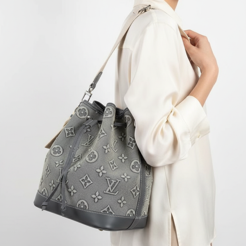 Louis Vuitton Monogram Denim NeoNoe MM Bucket Bag