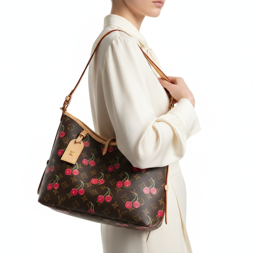 Louis Vuitton Monogram Cerises Cherry Hobo Bag 🍒✨👜