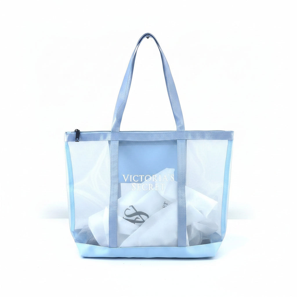 Victoria's Secret Blue Sheer Tote Bag 💙🛍️