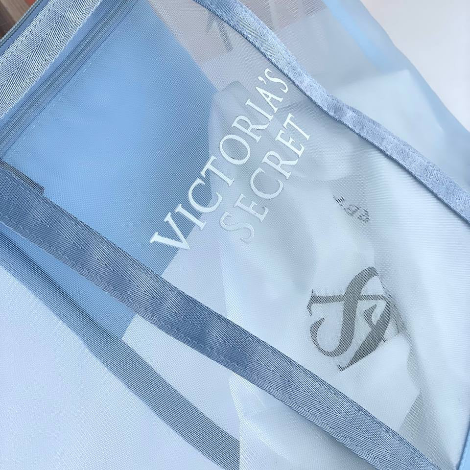 Victoria's Secret Blue Sheer Tote Bag 💙🛍️