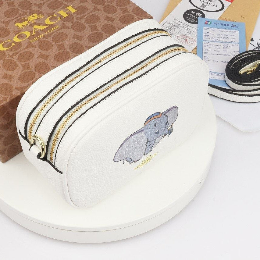 Coach Mirror Original Bag 🐘 White Crossbody with Dumbo