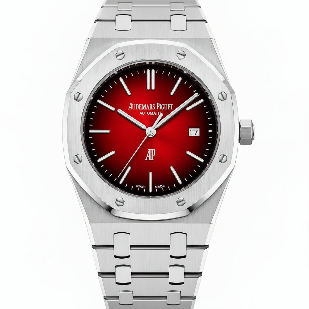 Audemars Piguet Men's Gold & Red Watch ⌚🔴⚜️