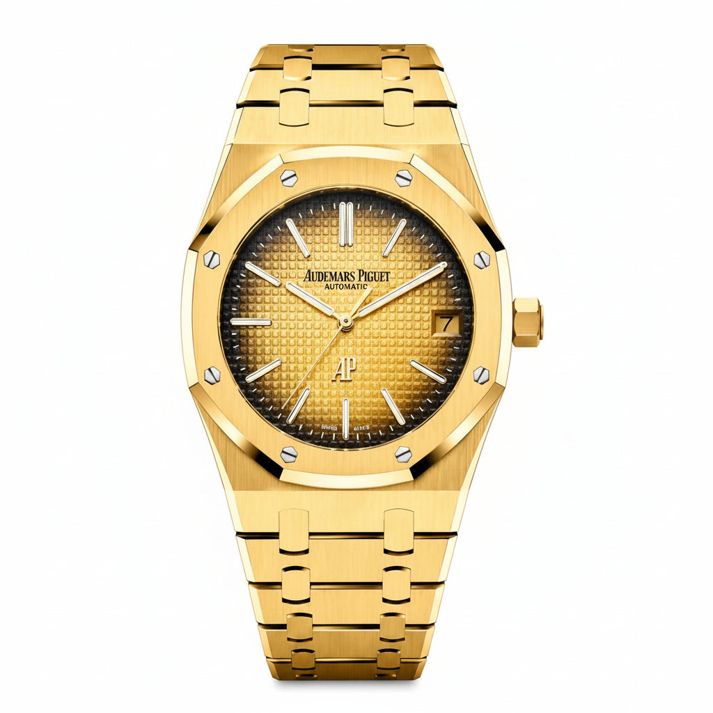 Audemars Piguet Men's Gold & Red Watch ⌚🔴⚜️