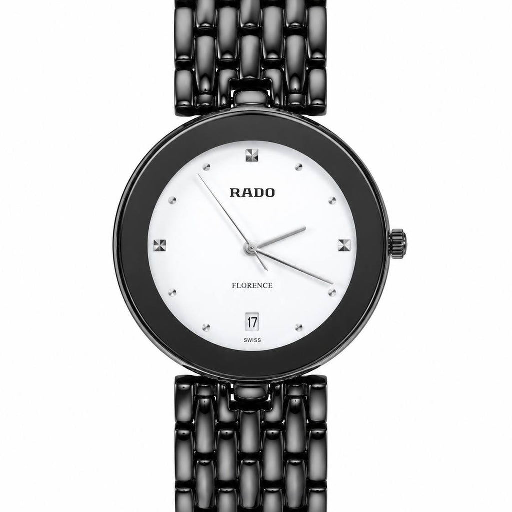 Rado Florence Black Metal Women's Watch 🖤✨