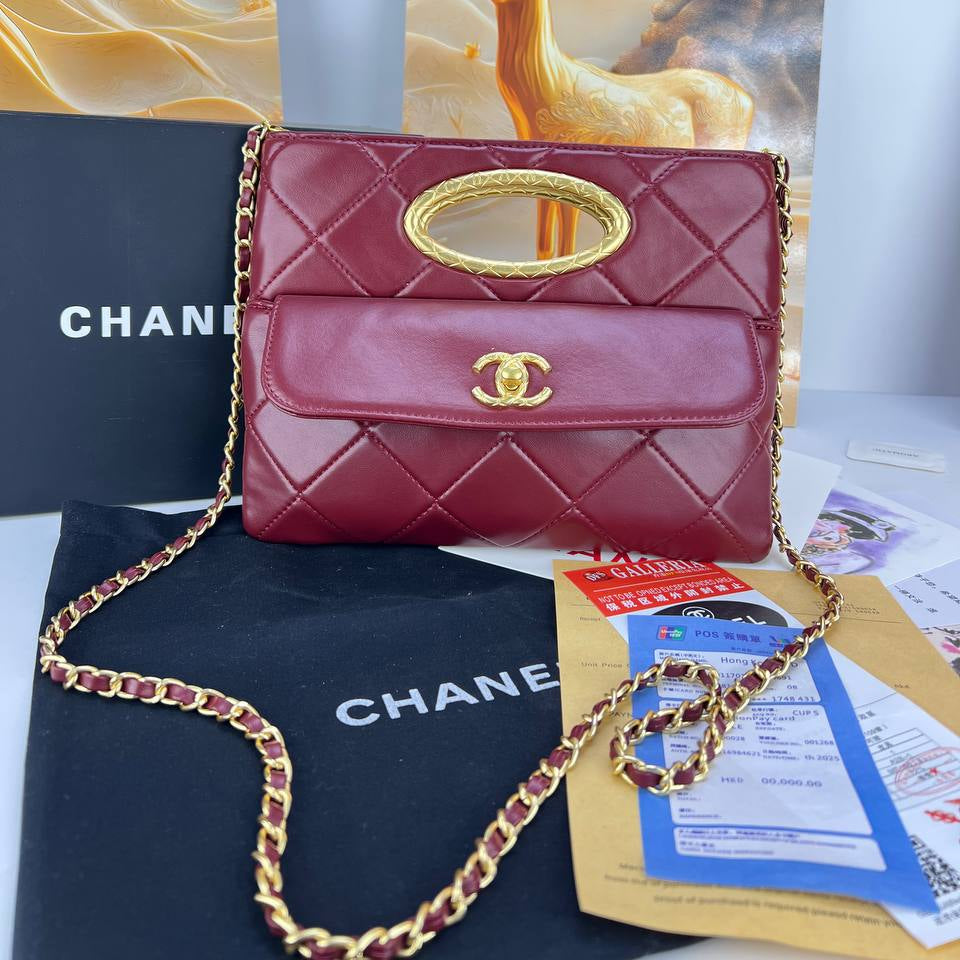 Chanel Quilted Chain Bag with Gold Tone Hardware 👜✨