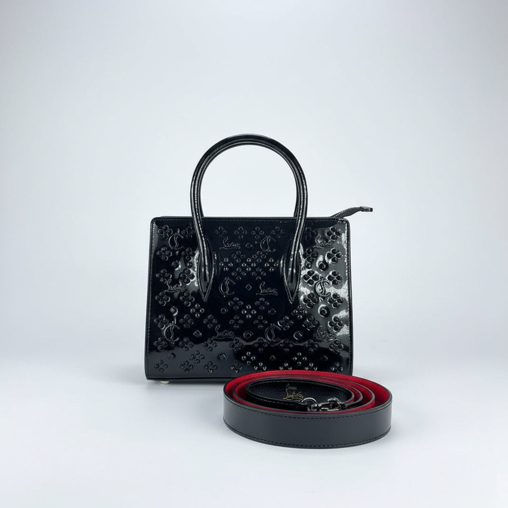 Christian Louboutin Studded Black Signature Handbag 👠✨