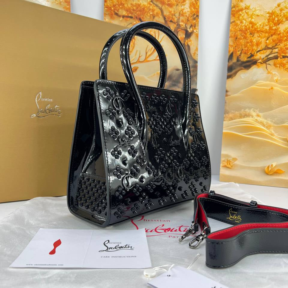 Christian Louboutin Studded Black Signature Handbag 👠✨