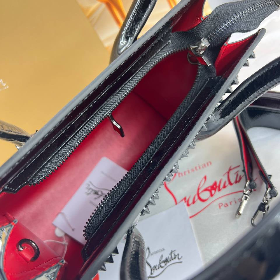 Christian Louboutin Studded Black Signature Handbag 👠✨