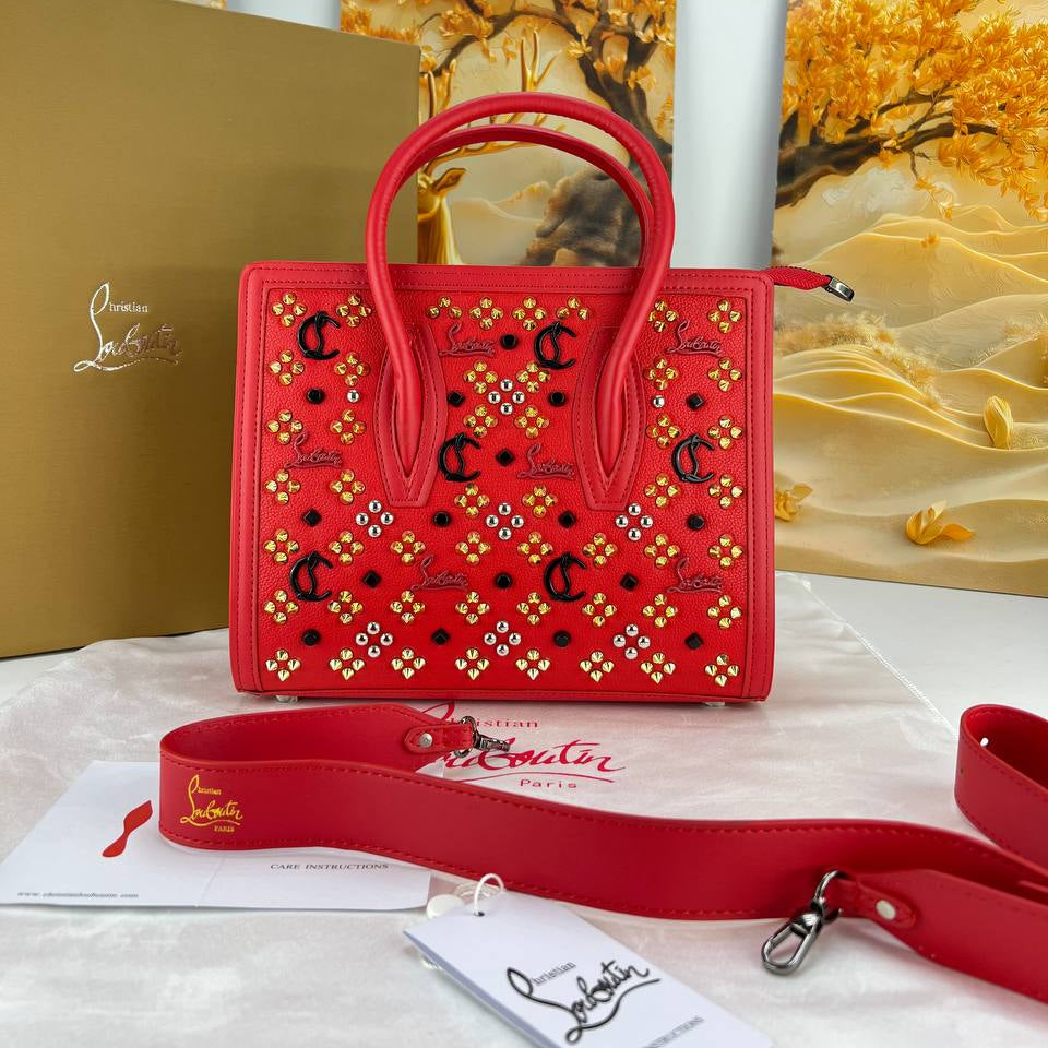 Christian Louboutin Studded Black Signature Handbag 👠✨