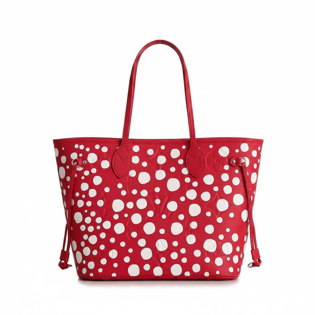 Chic Polka Dot Tote Bag in Bold Red or Classic Black 🔴⚫