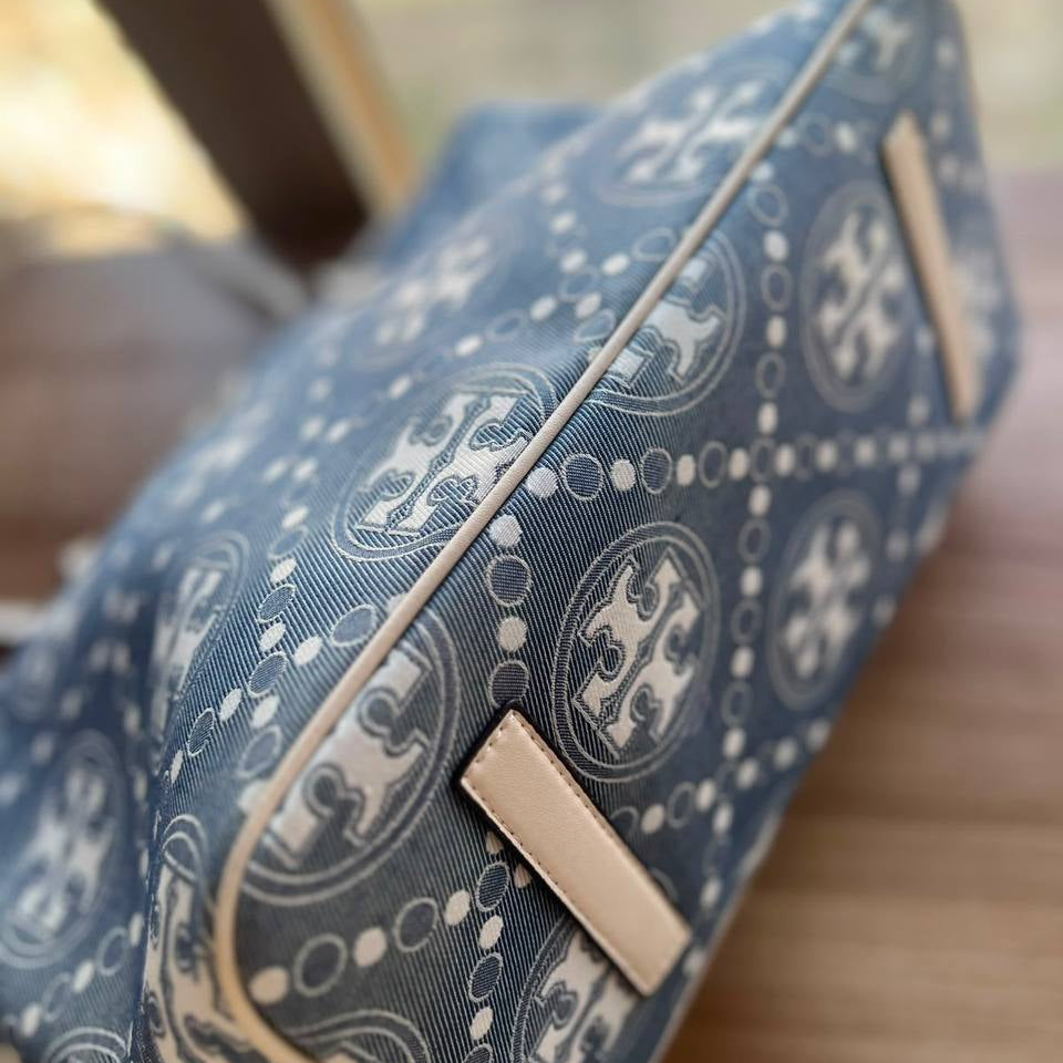 Tory Burch Monogram Print Tote Bag with Matching Pouch 👜✨