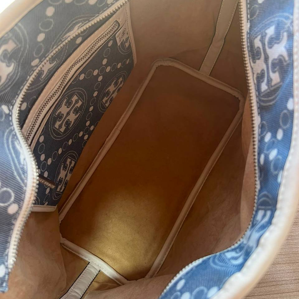 Tory Burch Monogram Print Tote Bag with Matching Pouch 👜✨