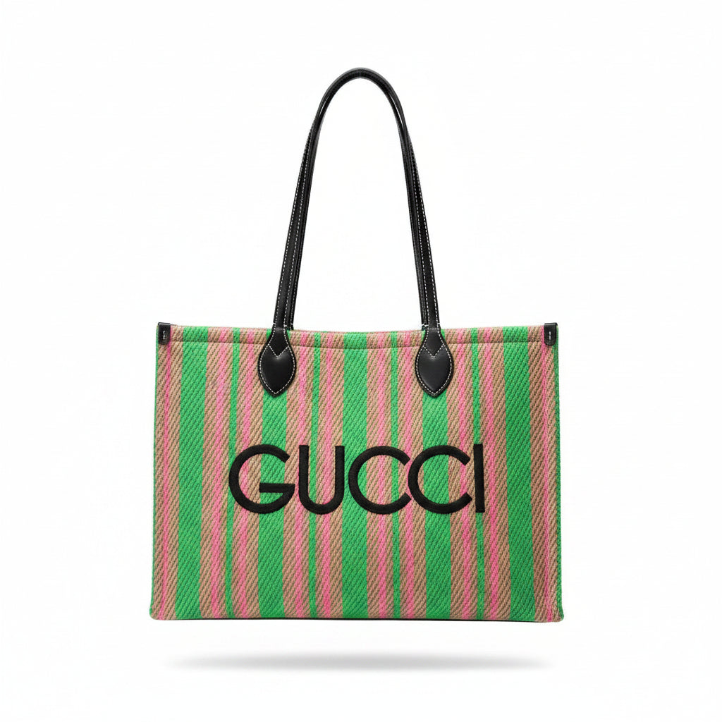 Gucci Striped Tote Bag in Vibrant Multicolor 👜✨