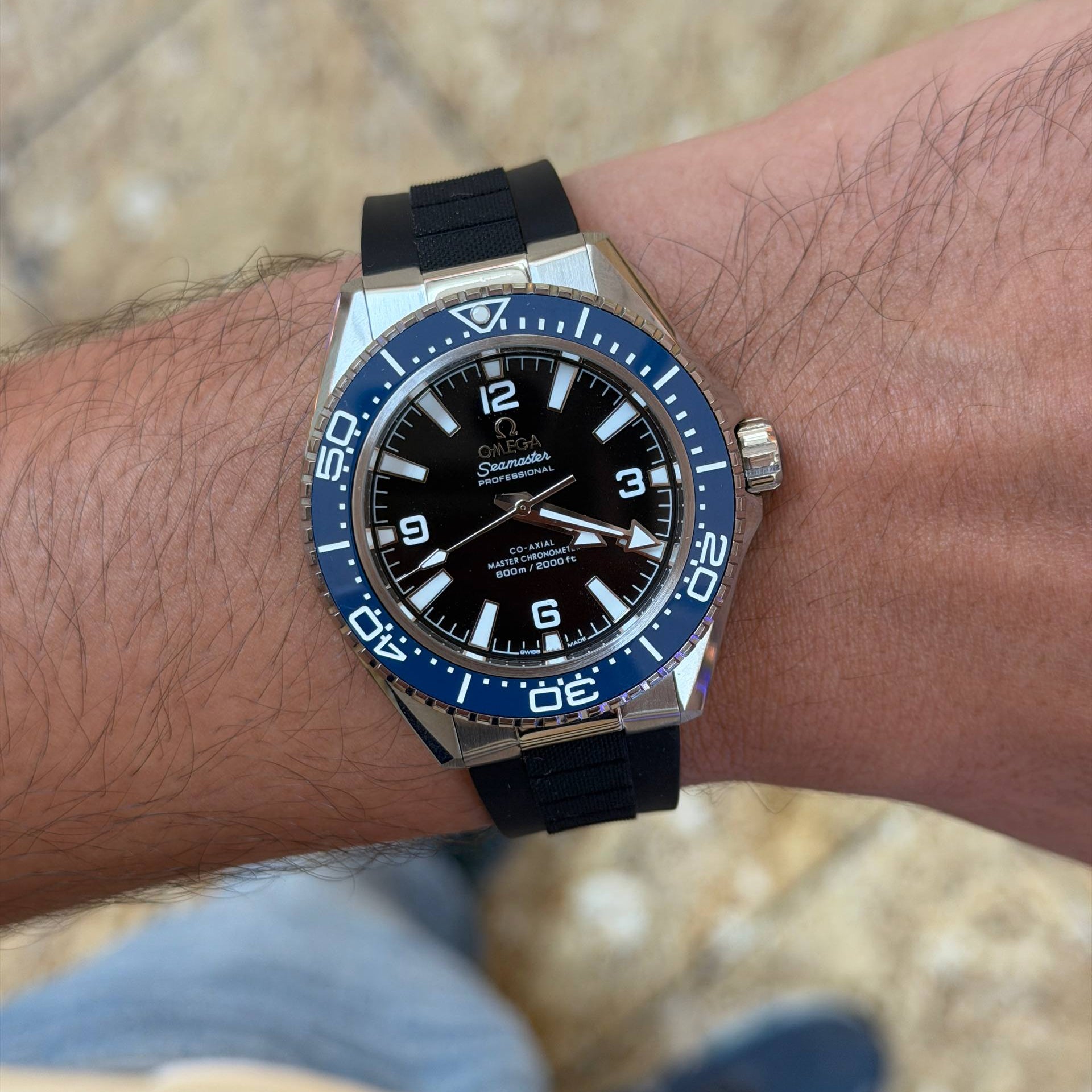 Omega Seamaster Professional Diver with Vibrant Orange Rubber Strap