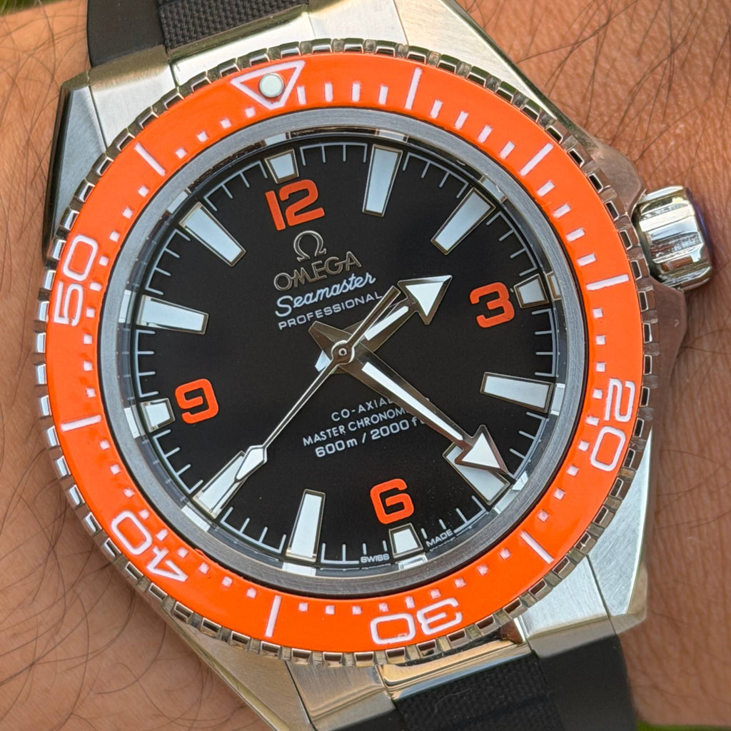 Omega Seamaster Professional Diver with Vibrant Orange Rubber Strap