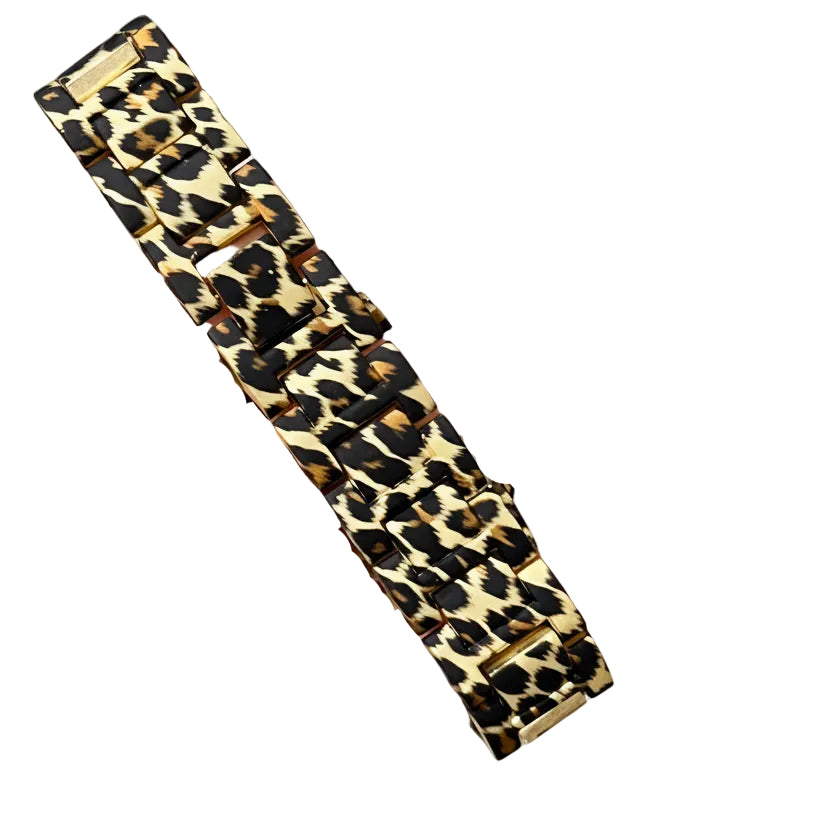 Burberry Gold-Tone Leopard Print Women's Watch 🐆⌚💛