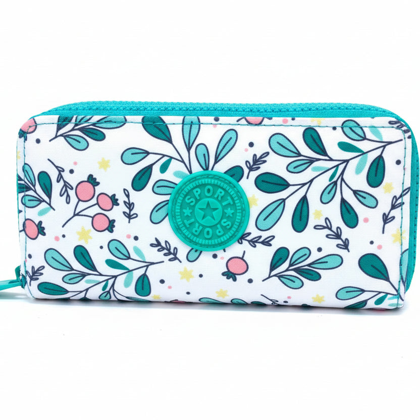 Floral Sport Wallet: Crinkle Waterproof, 8 Card Slots 🌸🌼