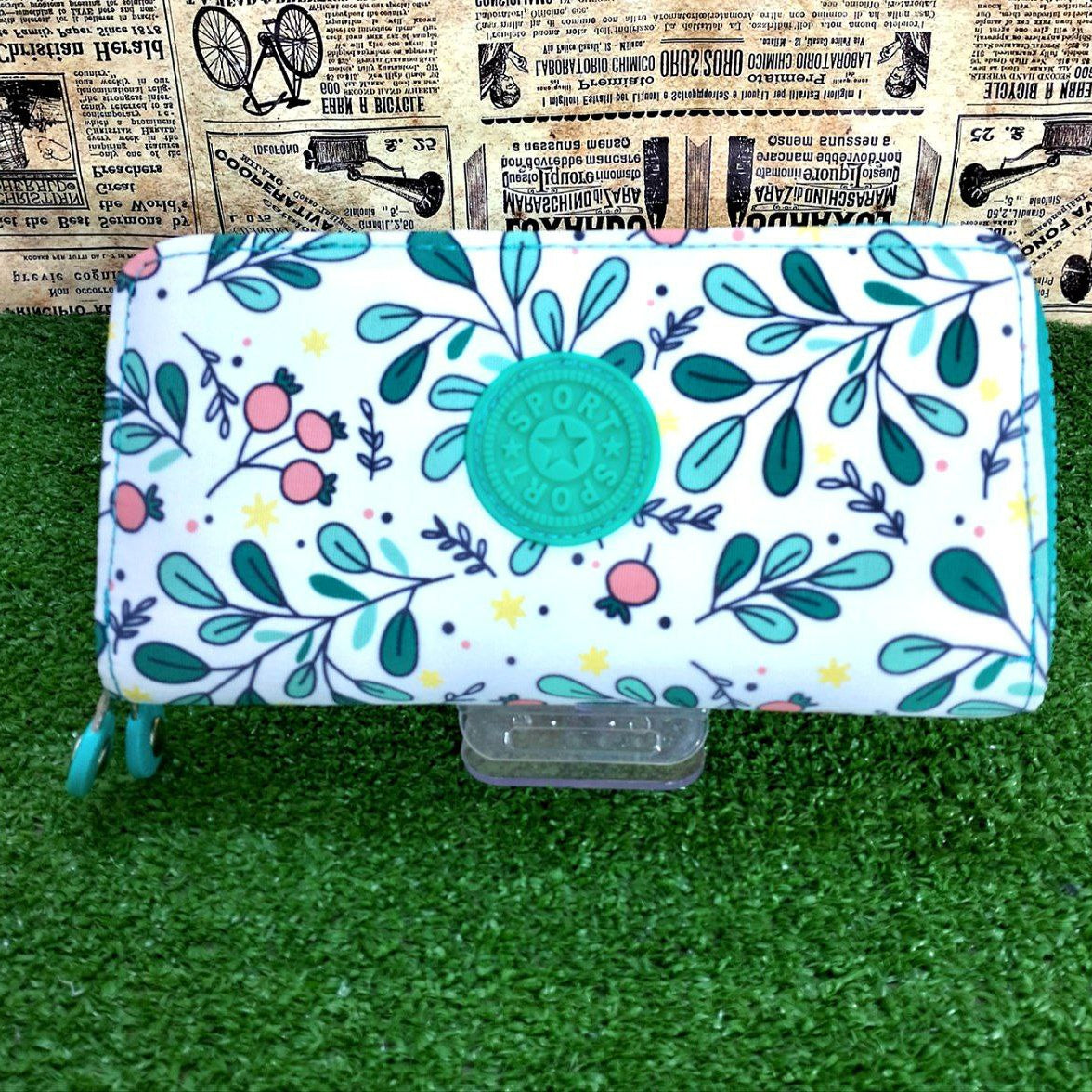 Floral Sport Wallet: Crinkle Waterproof, 8 Card Slots 🌸🌼