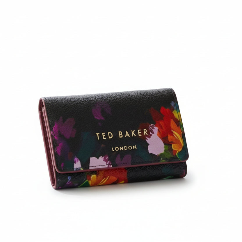 Ted Baker Black & White Floral Wallet Dangerous Beauty 🌹🖤