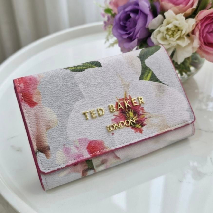 Ted Baker Black & White Floral Wallet Dangerous Beauty 🌹🖤