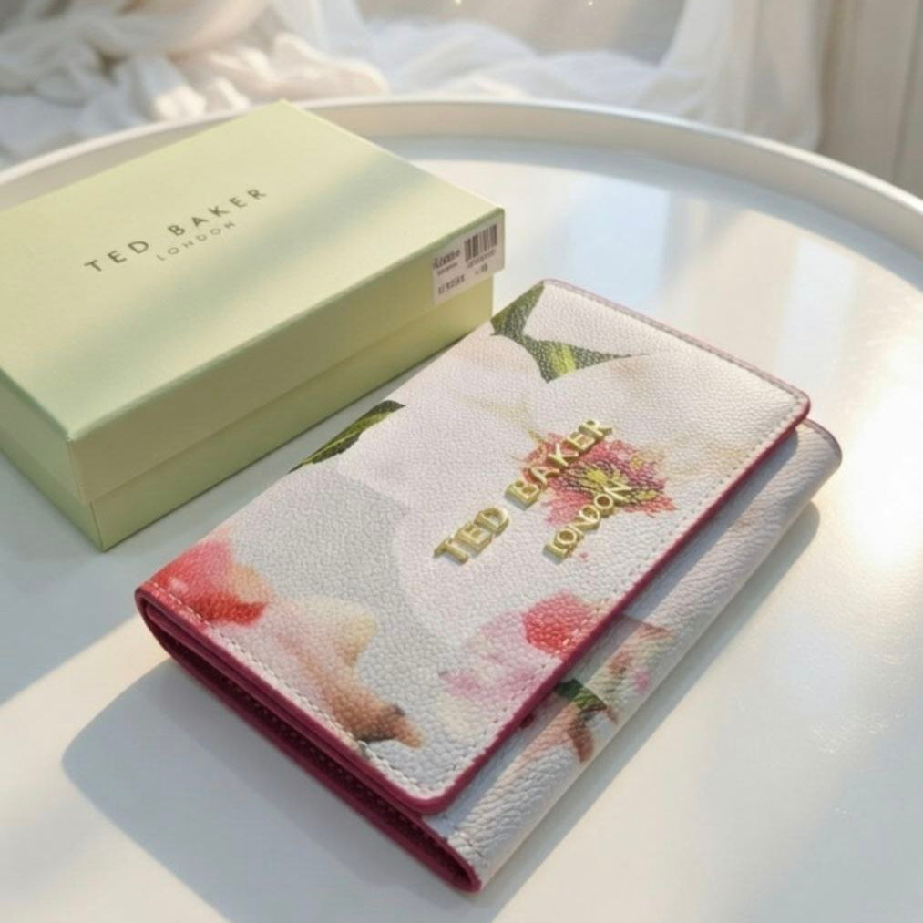 Ted Baker Black & White Floral Wallet Dangerous Beauty 🌹🖤