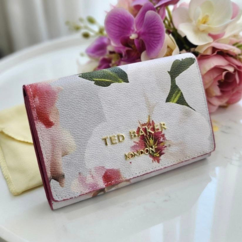 Ted Baker Black & White Floral Wallet Dangerous Beauty 🌹🖤